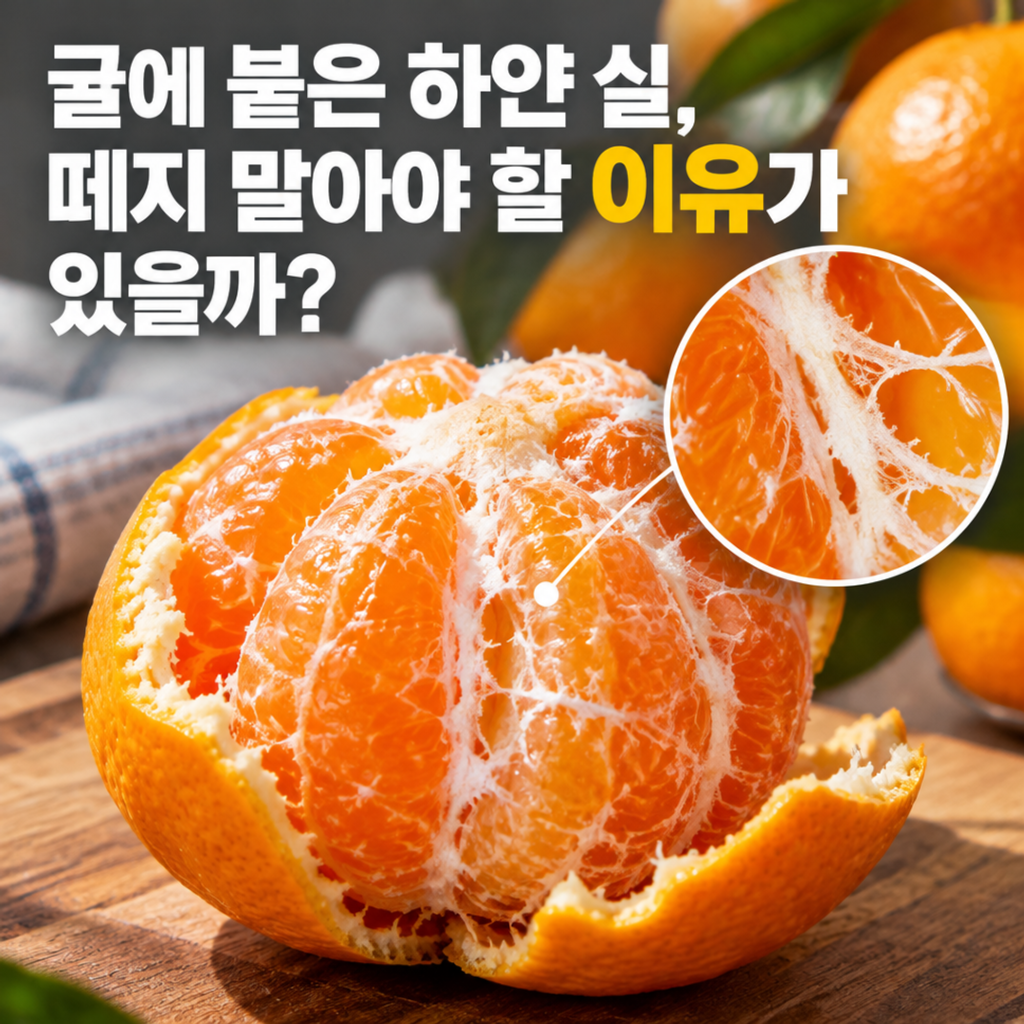 귤에 붙은 하얀 실, 떼지 말아야 할 이유가 있을까? - 대표 이미지