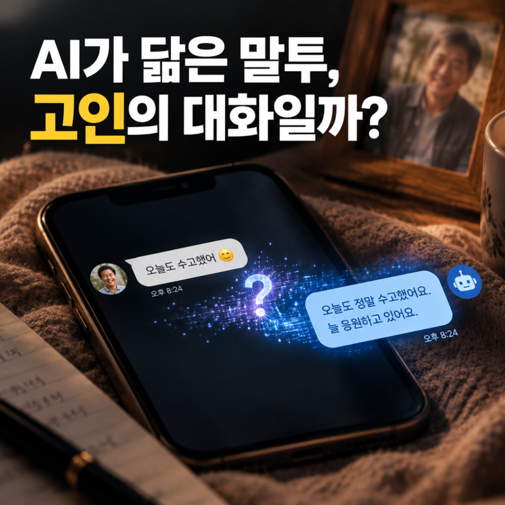 AI가 떠난 사람의 말투를 배운다면, 그것은 추억일까 대화일까? - 대표 이미지