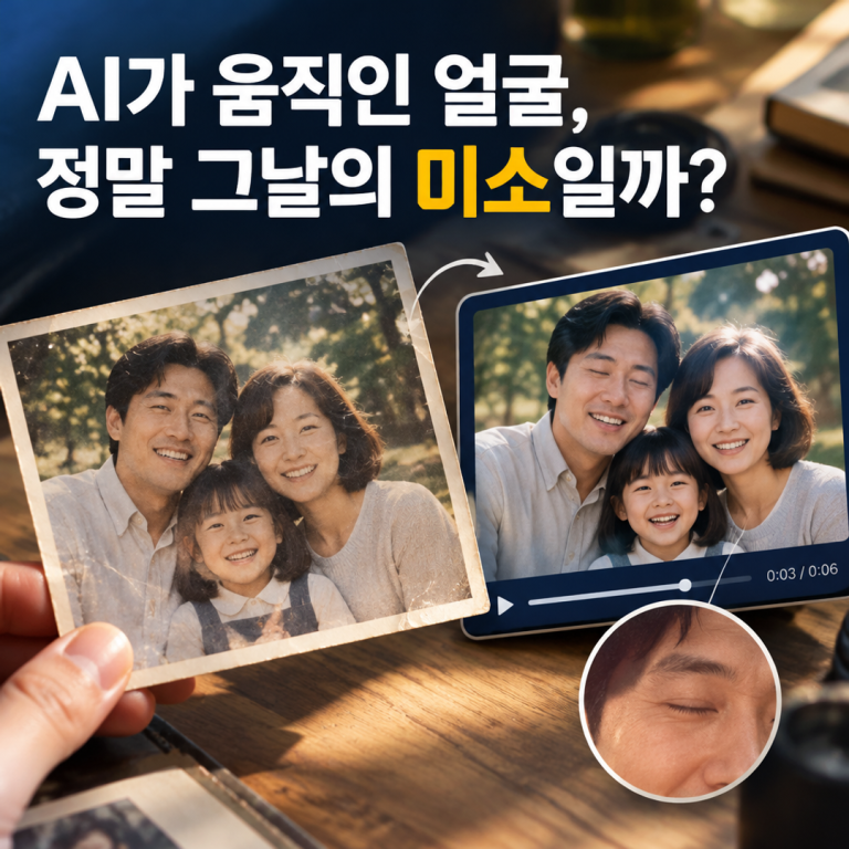 사진 속 사람은 정말 웃고 있었을까? AI가 움직인 추억의 빈칸