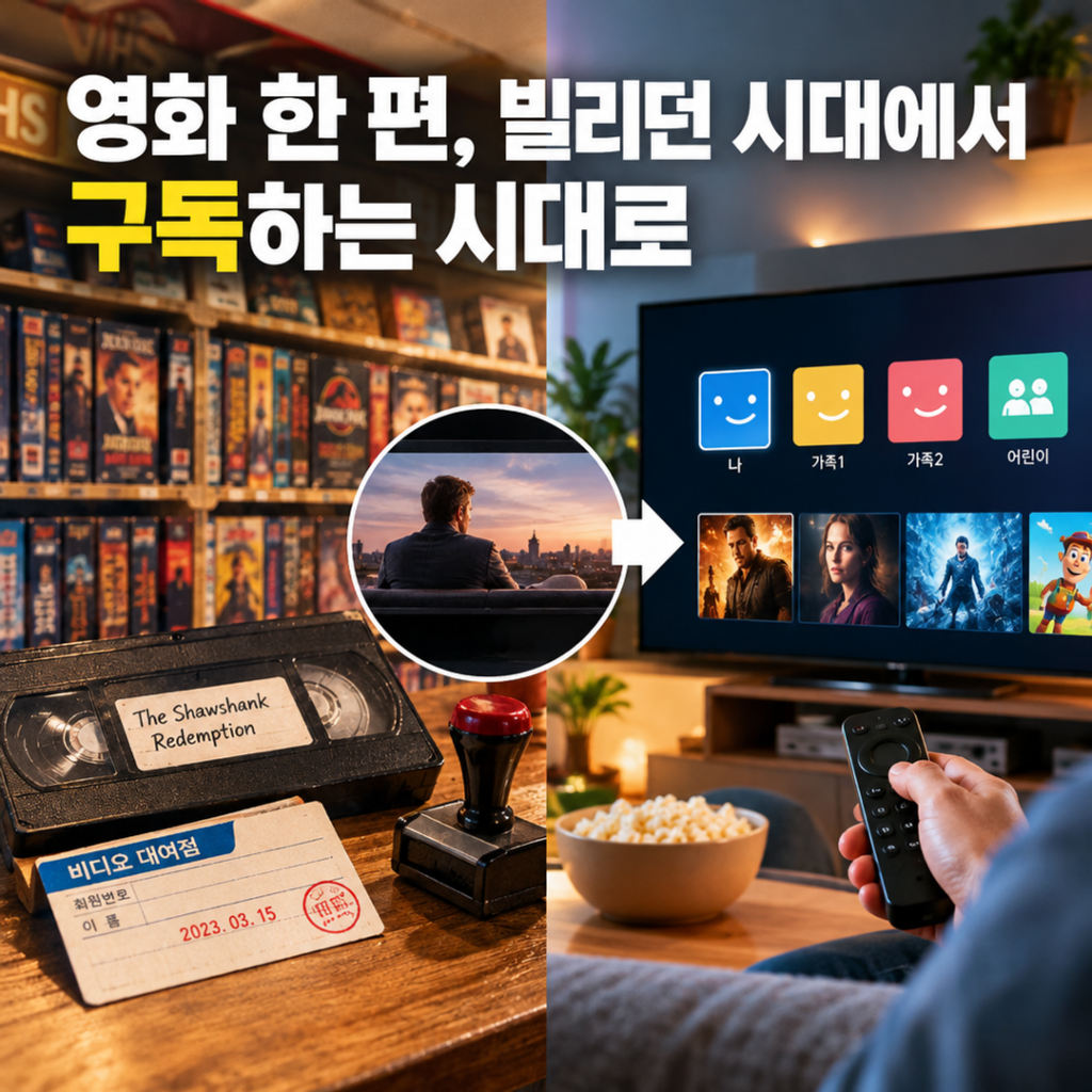 반납일 도장을 찍던 비디오 대여점에서 OTT 프로필까지 - 대표 이미지
