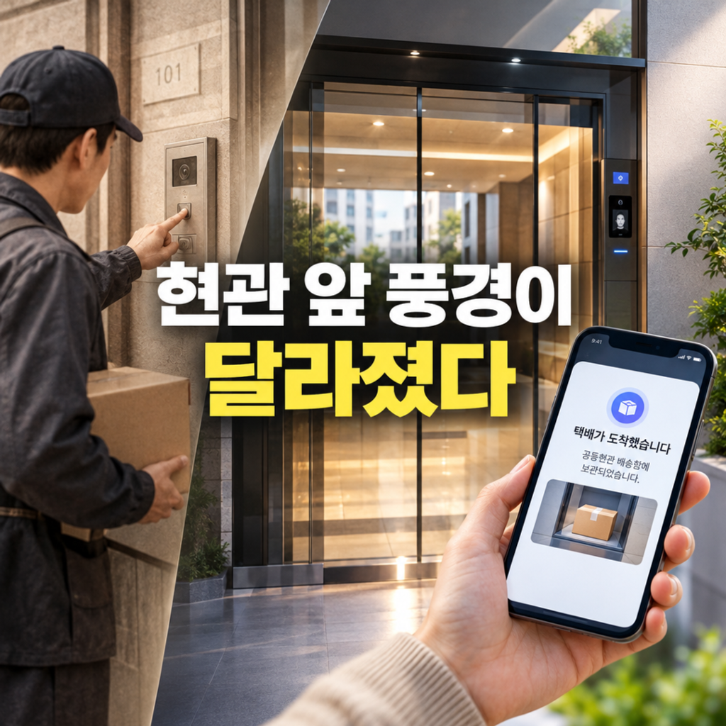 초인종 누르던 택배에서 공동현관 인증까지, 현관 앞 풍경은 어떻게 바뀌었을까? - 대표 이미지
